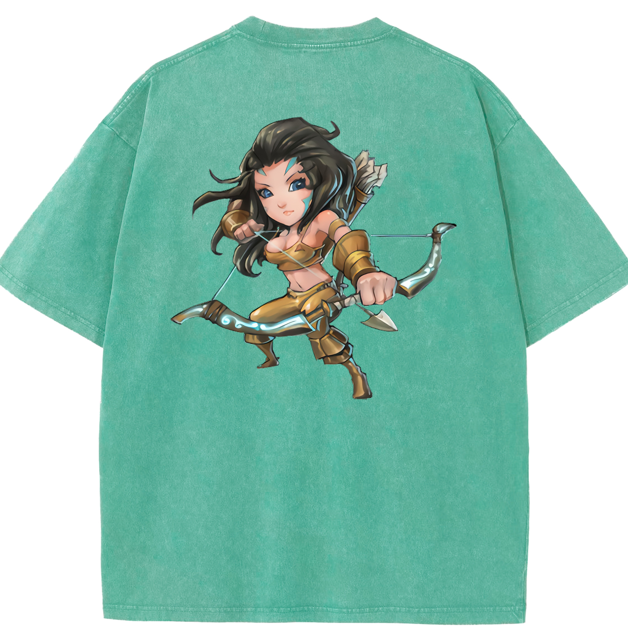 リーグ・オブ・レジェンド League of Legends LOL 綿100% ヴィンテージ風 半袖Tシャツ（背面プリント）